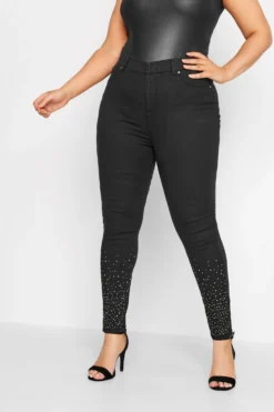 YOURS Curve Black Diamante Hem Stretch JENNY Jeggings -Outlet Stylo Wise Store d3ab9ca5 0c37 49 143085 B scaled