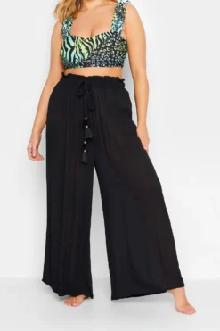YOURS Curve Black Wide Leg Beach Trousers 9 YOURS Curve Black Wide Leg Beach Trousers -Outlet Stylo Wise Store d3dfa232 5177 4d 150237 A scaled