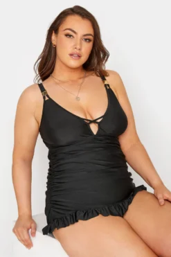 YOURS Curve Black Plunge Bodycon Tummy Control Swim Dress 8 YOURS Curve Black Plunge Bodycon Tummy Control Swim Dress -Outlet Stylo Wise Store d3f09eca 8906 47 150200 D scaled