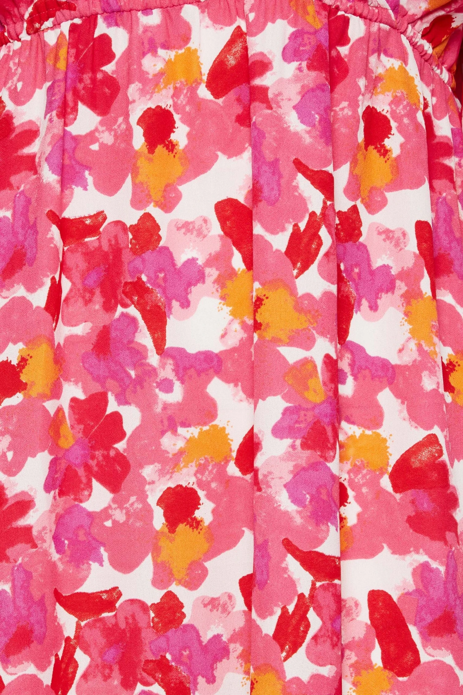 YOURS Curve Pink Floral Cold Shoulder Midaxi Dress 4 YOURS Curve Pink Floral Cold Shoulder Midaxi Dress - Image 4