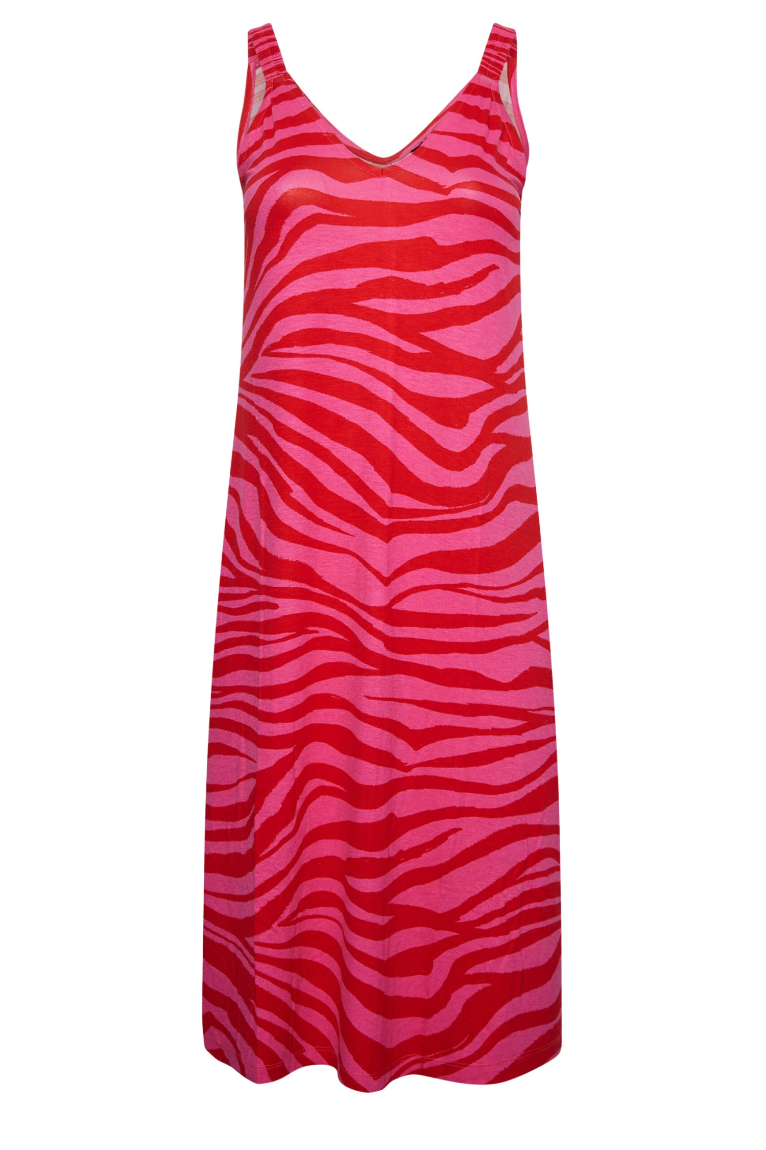 YOURS Curve Pink Zebra Print Midaxi Beach Dress 5 YOURS Curve Pink Zebra Print Midaxi Beach Dress - Image 5