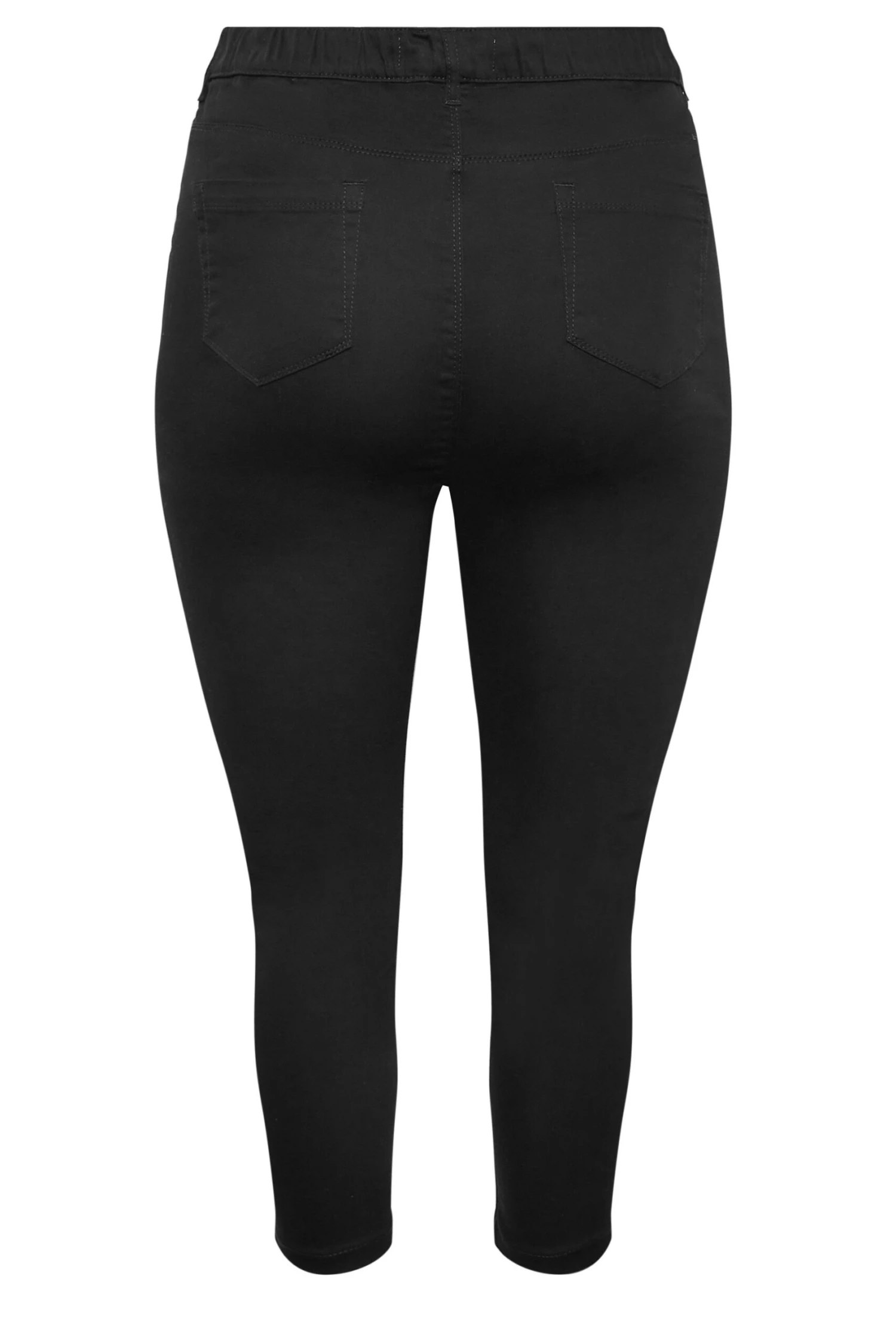 YOURS Curve Black Cropped Stretch GRACE Jeggings 4 YOURS Curve Black Cropped Stretch GRACE Jeggings - Image 4