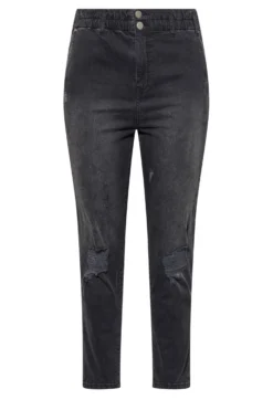 YOURS Curve Black Ripped Elasticated Stretch MOM Jeans 10 YOURS Curve Black Ripped Elasticated Stretch MOM Jeans -Outlet Stylo Wise Store d74e32f7 78a8 4a 143019 X scaled