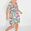 LIMITED COLLECTION Curve Pink Ditsy Print Smock Dress