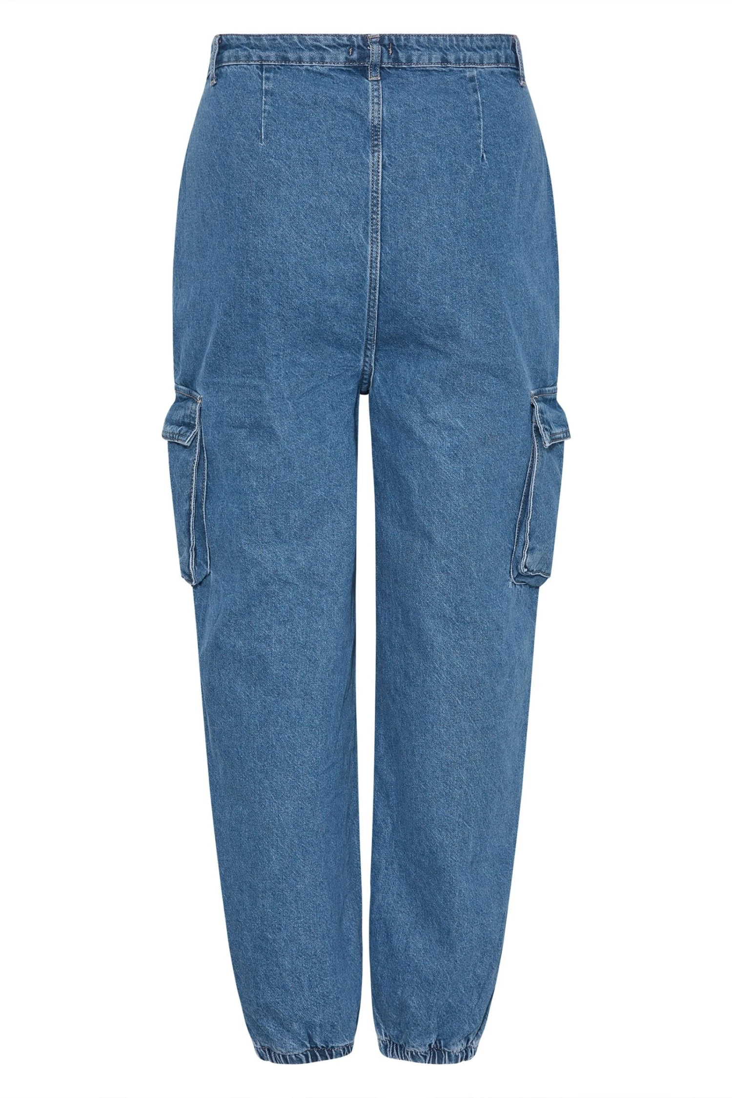 YOURS Curve Blue Cargo Pocket Jeans 5 YOURS Curve Blue Cargo Pocket Jeans - Image 5