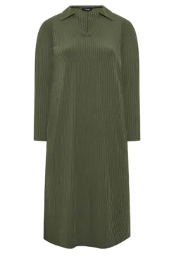 YOURS Curve Khaki Green Spilt Side Midi Dress 11 YOURS Curve Khaki Green Spilt Side Midi Dress -Outlet Stylo Wise Store da13195d d658 47 137256 X scaled