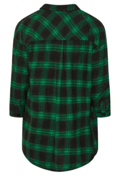 YOURS Curve Green & Black Check Brushed Boyfriend Shirt 11 YOURS Curve Green & Black Check Brushed Boyfriend Shirt -Outlet Stylo Wise Store dae8da32 18bb 41 131659 Y scaled