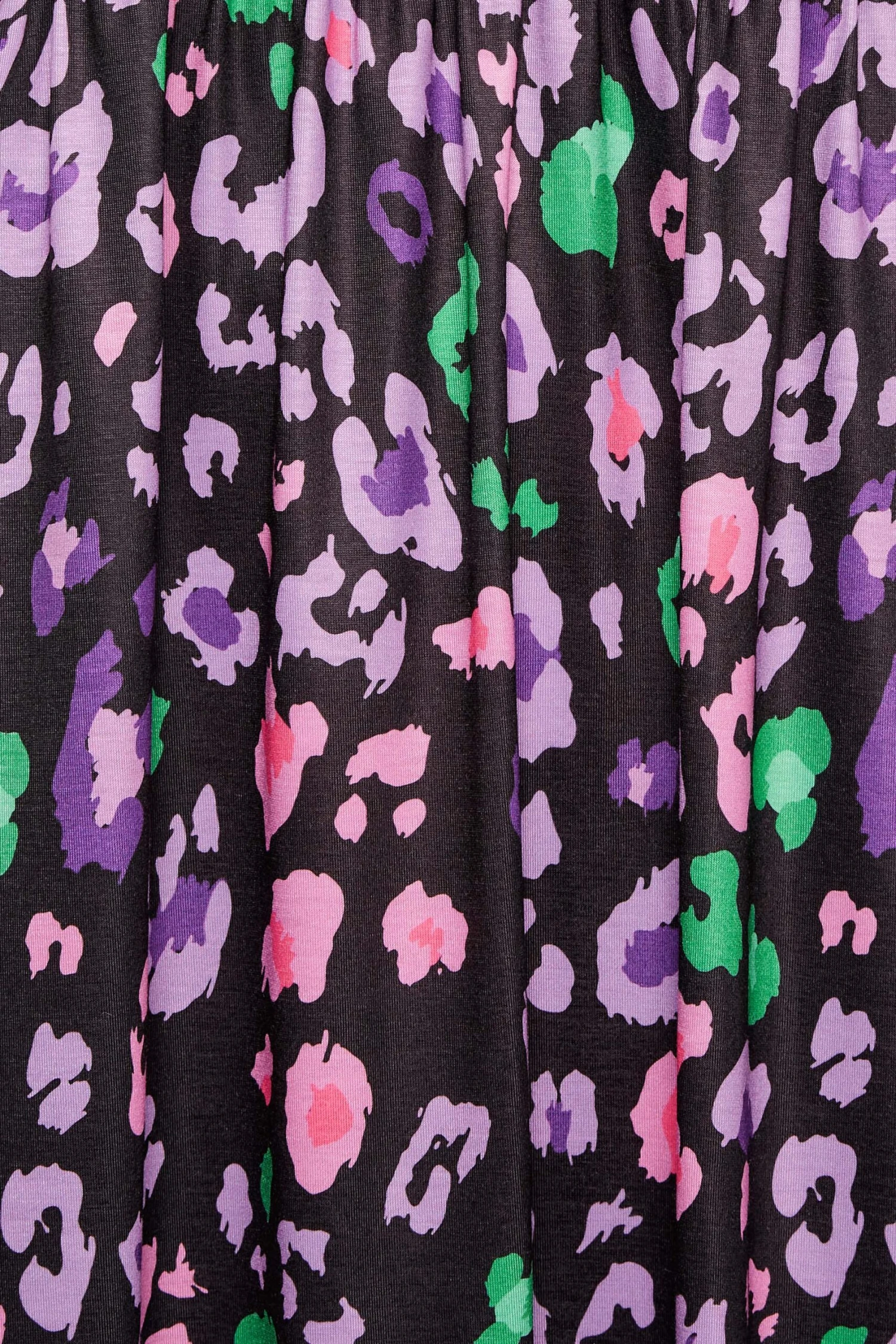 YOURS Curve Black Animal Print Smock Midi Dress 4 YOURS Curve Black Animal Print Smock Midi Dress - Image 4