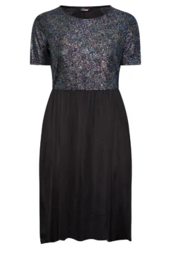 LIMITED COLLECTION Curve Black Glitter Mesh Dress -Outlet Stylo Wise Store dc2eeff4 ccab 4c 215050 X scaled