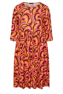 LIMITED COLLECTION Curve Orange Swirl Print Dress 10 LIMITED COLLECTION Curve Orange Swirl Print Dress -Outlet Stylo Wise Store dc998b7d 0354 4e 215167 X scaled