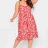 YOURS Curve Red Floral Sundress