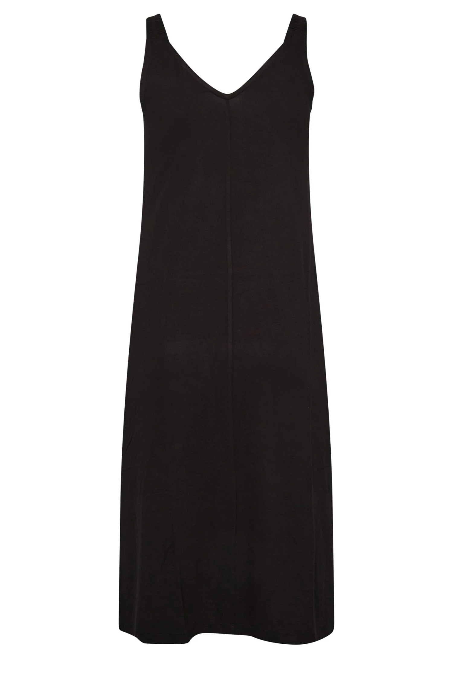 YOURS Curve Black Strap Midi Beach Dress 6 YOURS Curve Black Strap Midi Beach Dress - Image 6