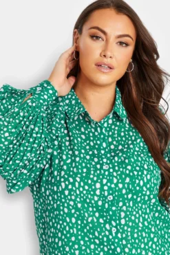 YOURS LONDON Curve Green Dalmatian Pleat Sleeve Shirt 8 YOURS LONDON Curve Green Dalmatian Pleat Sleeve Shirt -Outlet Stylo Wise Store df12d1da c88f 4a 161967 D scaled