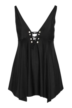 YOURS Curve Black Eyelet Lace Up Tummy Control Swim Dress 11 YOURS Curve Black Eyelet Lace Up Tummy Control Swim Dress -Outlet Stylo Wise Store e0363051 5d7a 4e 150212 F scaled