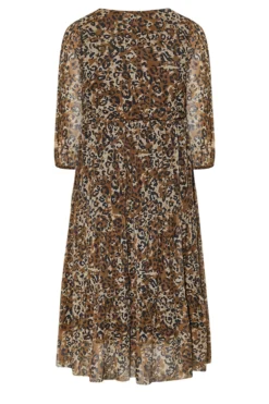 YOURS Curve Brown Leopard Print Mesh Dress 11 YOURS Curve Brown Leopard Print Mesh Dress -Outlet Stylo Wise Store e22a3f7f 6bf5 41 300314 Y scaled