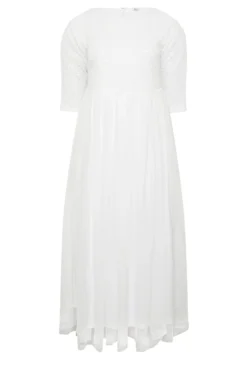 LUXE Curve White Sequin Hand Embellished Bridal Maxi Dress -Outlet Stylo Wise Store e2c6f98c 7470 45 161987 X scaled
