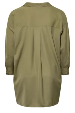 YOURS Curve Khaki Green Oversized Boyfriend Shirt 11 YOURS Curve Khaki Green Oversized Boyfriend Shirt -Outlet Stylo Wise Store e608bc4a 945d 44 131695 Y scaled