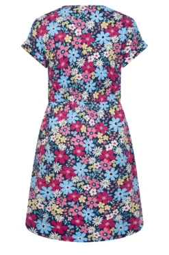YOURS Curve Blue Floral Tie Waist Mini Dress 11 YOURS Curve Blue Floral Tie Waist Mini Dress -Outlet Stylo Wise Store e62c0c00 60c2 40 137302 Y scaled