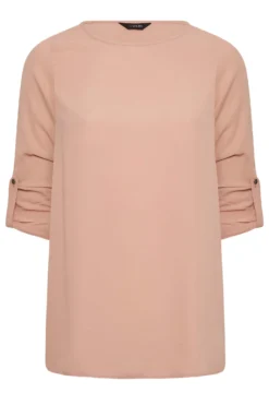 YOURS Curve Blush Pink Tab Sleeve Blouse 10 YOURS Curve Blush Pink Tab Sleeve Blouse -Outlet Stylo Wise Store e76c5cb9 2d90 4f 174257 X scaled