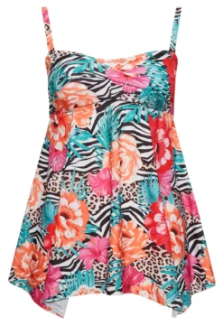 YOURS Curve Orange Mixed Tropical Print Hanky Hem Tankini Top 11 YOURS Curve Orange Mixed Tropical Print Hanky Hem Tankini Top -Outlet Stylo Wise Store e76f2b50 d0a0 41 150311 X scaled