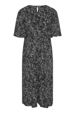 YOURS Curve Black Daisy Print Side Split Midi Dress -Outlet Stylo Wise Store e7feb555 f047 42 173811 Y scaled