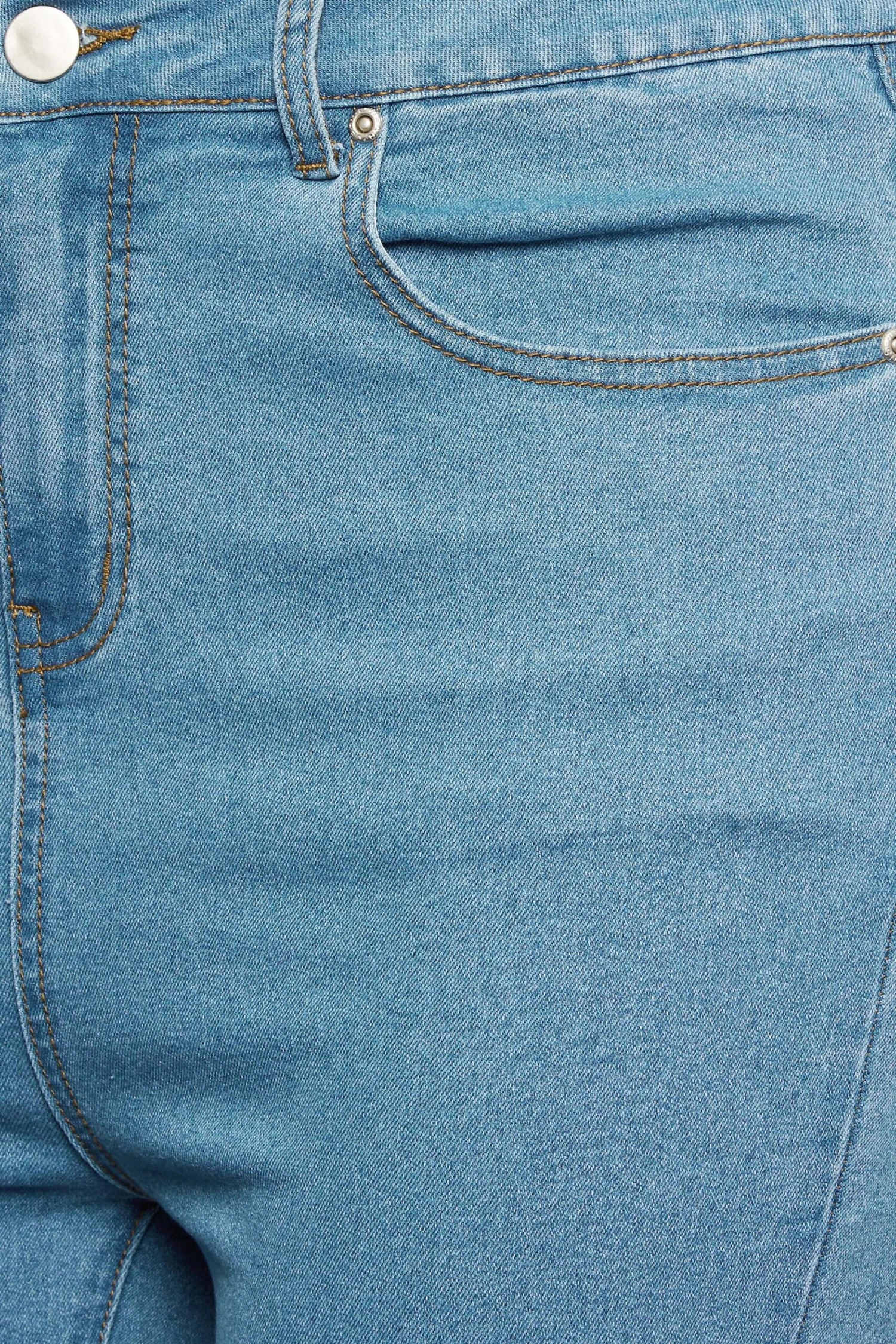 YOURS Curve Bleach Blue Ripped Skinny Stretch AVA Jeans 4 YOURS Curve Bleach Blue Ripped Skinny Stretch AVA Jeans - Image 4