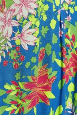 YOURS Curve Blue Front Print Pleat Front Dress -Outlet Stylo Wise Store eb99c32b 5680 4a 301000 Z scaled