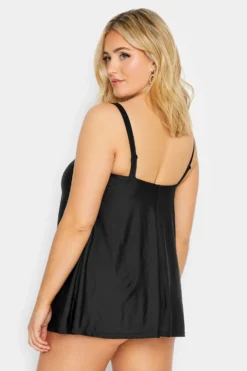 YOURS Curve Black Metal Trim A-Line Tankini Top -Outlet Stylo Wise Store ec8836f0 af84 49 150287 D scaled