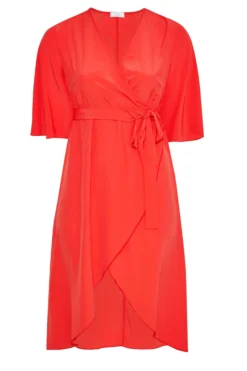 YOURS LONDON Curve Bright Red Midi Wrap Dress -Outlet Stylo Wise Store ed73af16 e2b0 4b 161738 X scaled