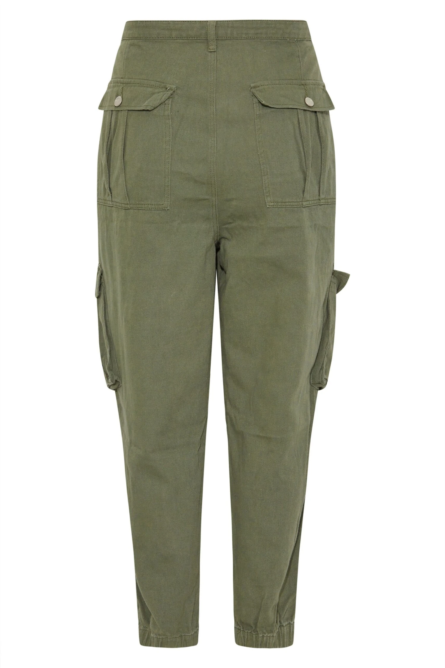 YOURS Curve Khaki Green Cargo Pocket Jeans 5 YOURS Curve Khaki Green Cargo Pocket Jeans - Image 5