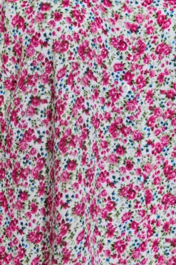 YOURS Curve White Ditsy Print Cap Sleeve Dipped Hem Shirt -Outlet Stylo Wise Store eee6ec1a fffc 45 173953 Z scaled