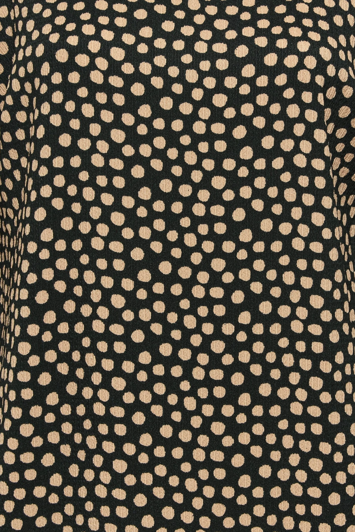 YOURS Curve Black & Beige Polka Dot Midi Dress 4 YOURS Curve Black & Beige Polka Dot Midi Dress - Image 4