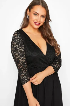 YOURS LONDON Curve Black Lace Wrap Maxi Dress 8 YOURS LONDON Curve Black Lace Wrap Maxi Dress -Outlet Stylo Wise Store ef6e72a7 7e4a 48 161907 D scaled