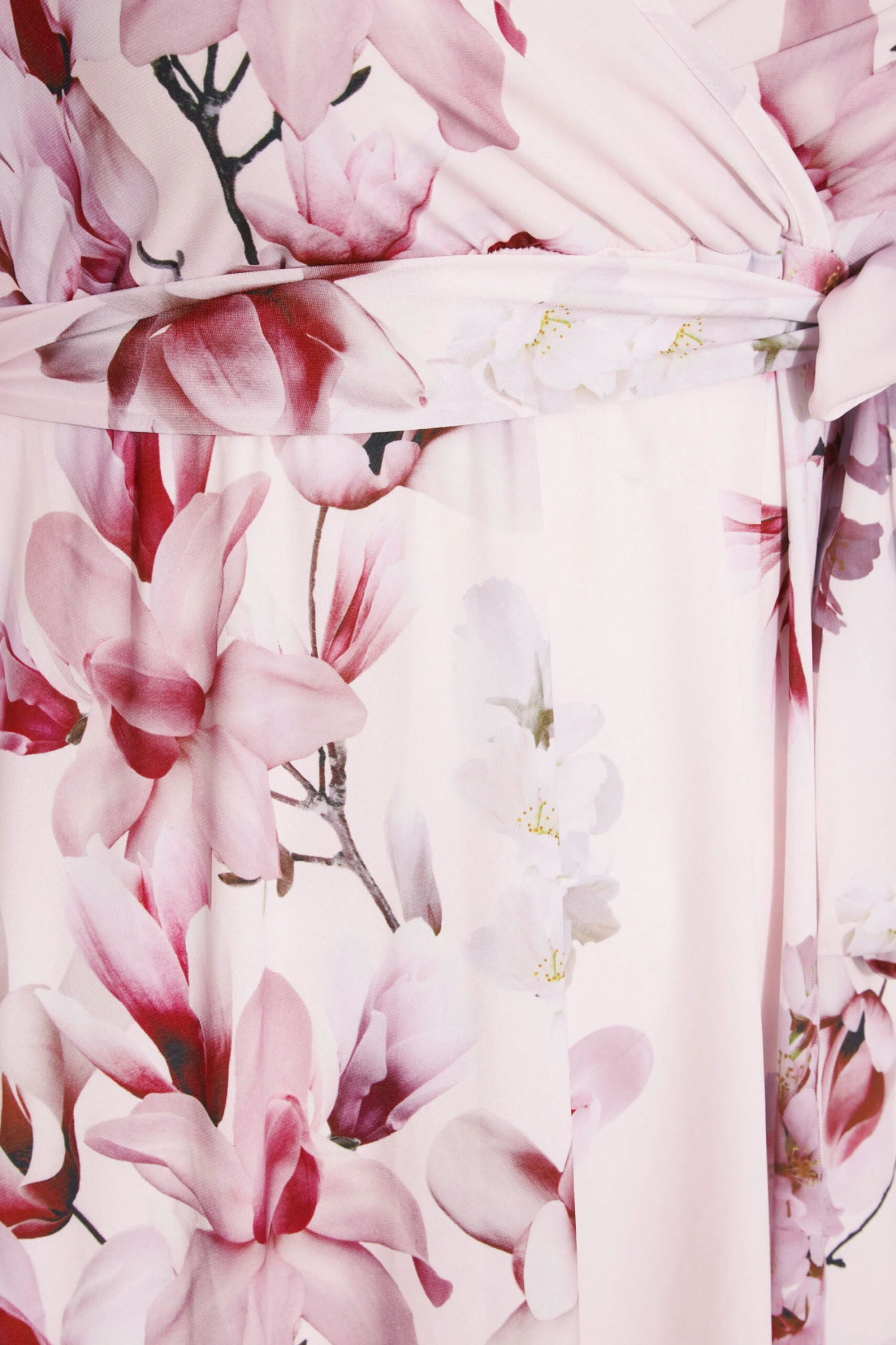 YOURS LONDON Curve Pink Floral Hanky Hem Dress 4 YOURS LONDON Curve Pink Floral Hanky Hem Dress - Image 4