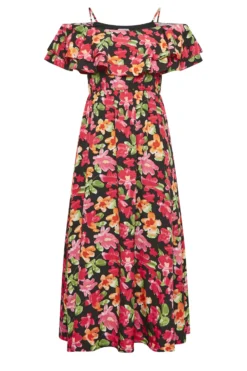 YOURS LONDON Curve Black Floral Bardot Ruffle Maxi Dress 11 YOURS LONDON Curve Black Floral Bardot Ruffle Maxi Dress -Outlet Stylo Wise Store f090fa22 07ff 49 161956 X scaled