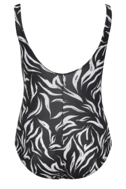 YOURS Curve Black Animal Print Buckle Tummy Control Swimsuit -Outlet Stylo Wise Store f092ef2d e94c 43 150273 Y scaled