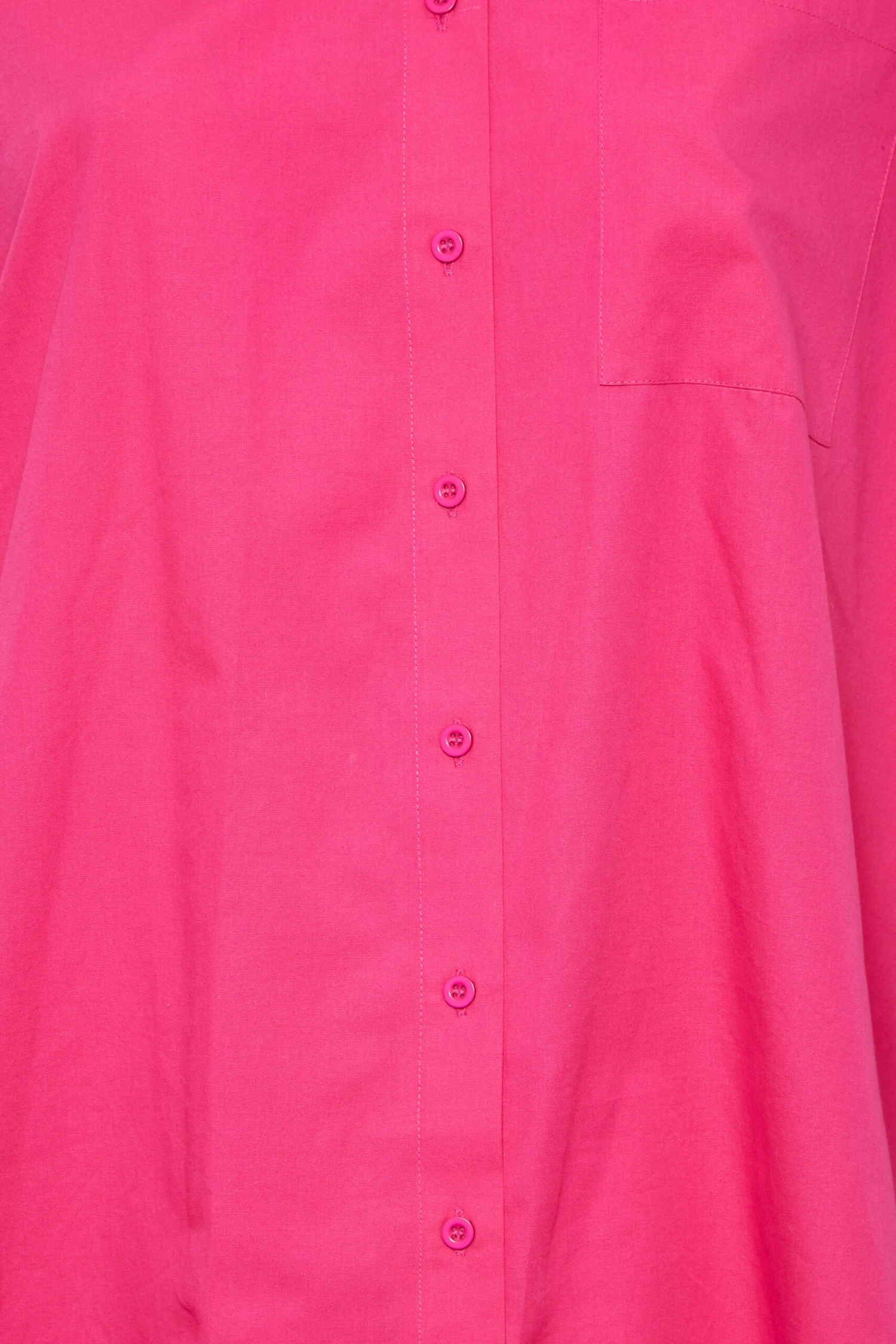 YOURS Curve Pink Oversized Poplin Shirt 4 YOURS Curve Pink Oversized Poplin Shirt - Image 4