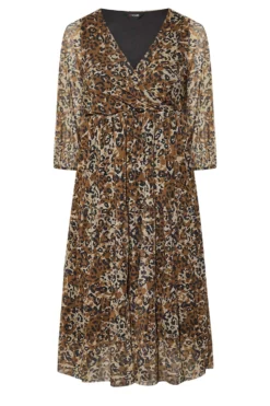YOURS Curve Brown Leopard Print Mesh Dress 10 YOURS Curve Brown Leopard Print Mesh Dress -Outlet Stylo Wise Store f2754195 43c1 4b 300314 X scaled