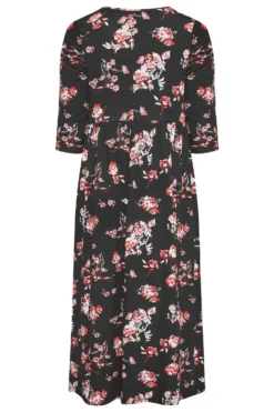 YOURS Curve Black Floral Print Pocket Dress 10 YOURS Curve Black Floral Print Pocket Dress -Outlet Stylo Wise Store f569e84b a171 4f 300304 BK scaled