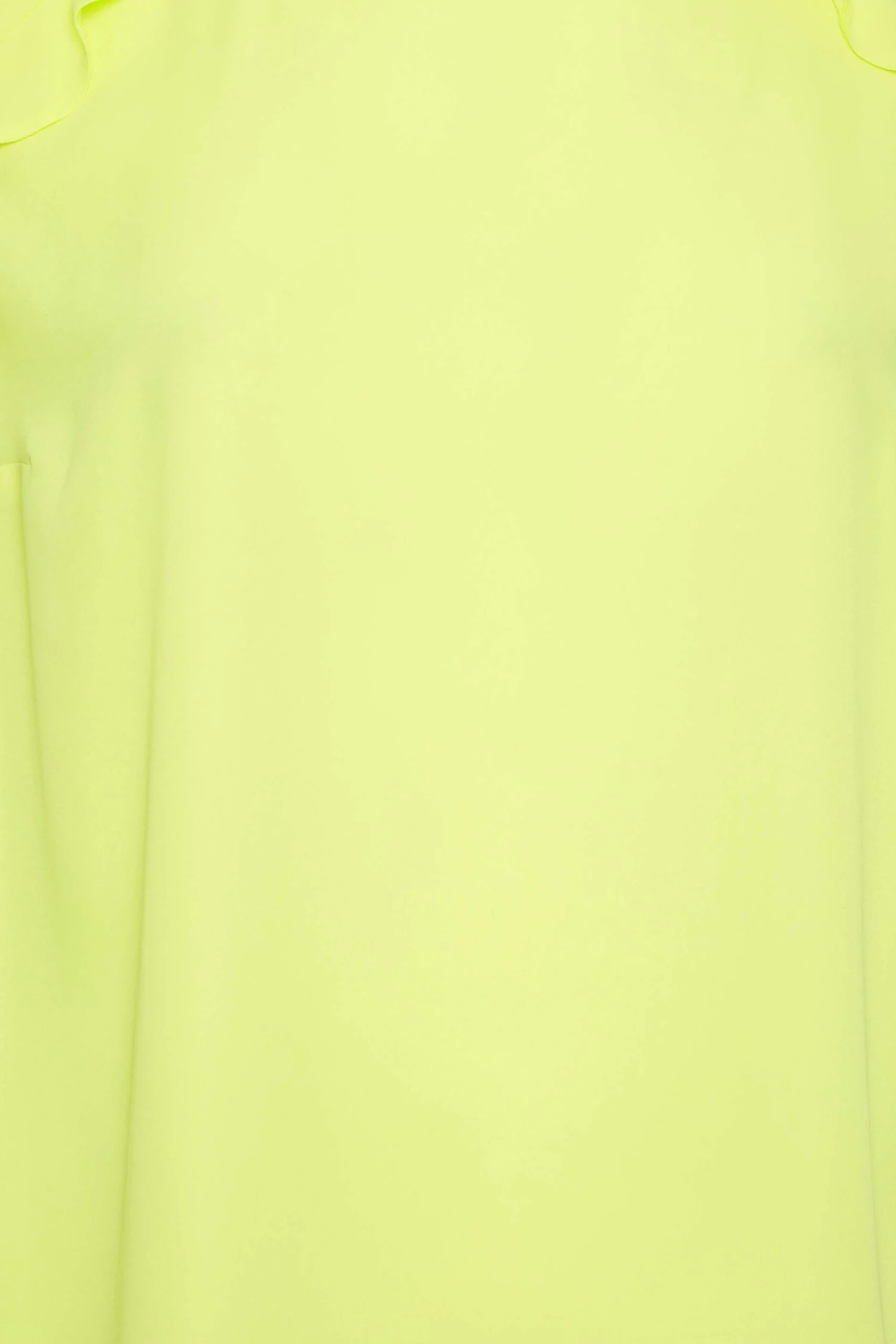 YOURS Curve Yellow Frill Short Sleeve Blouse 4 YOURS Curve Yellow Frill Short Sleeve Blouse - Image 4