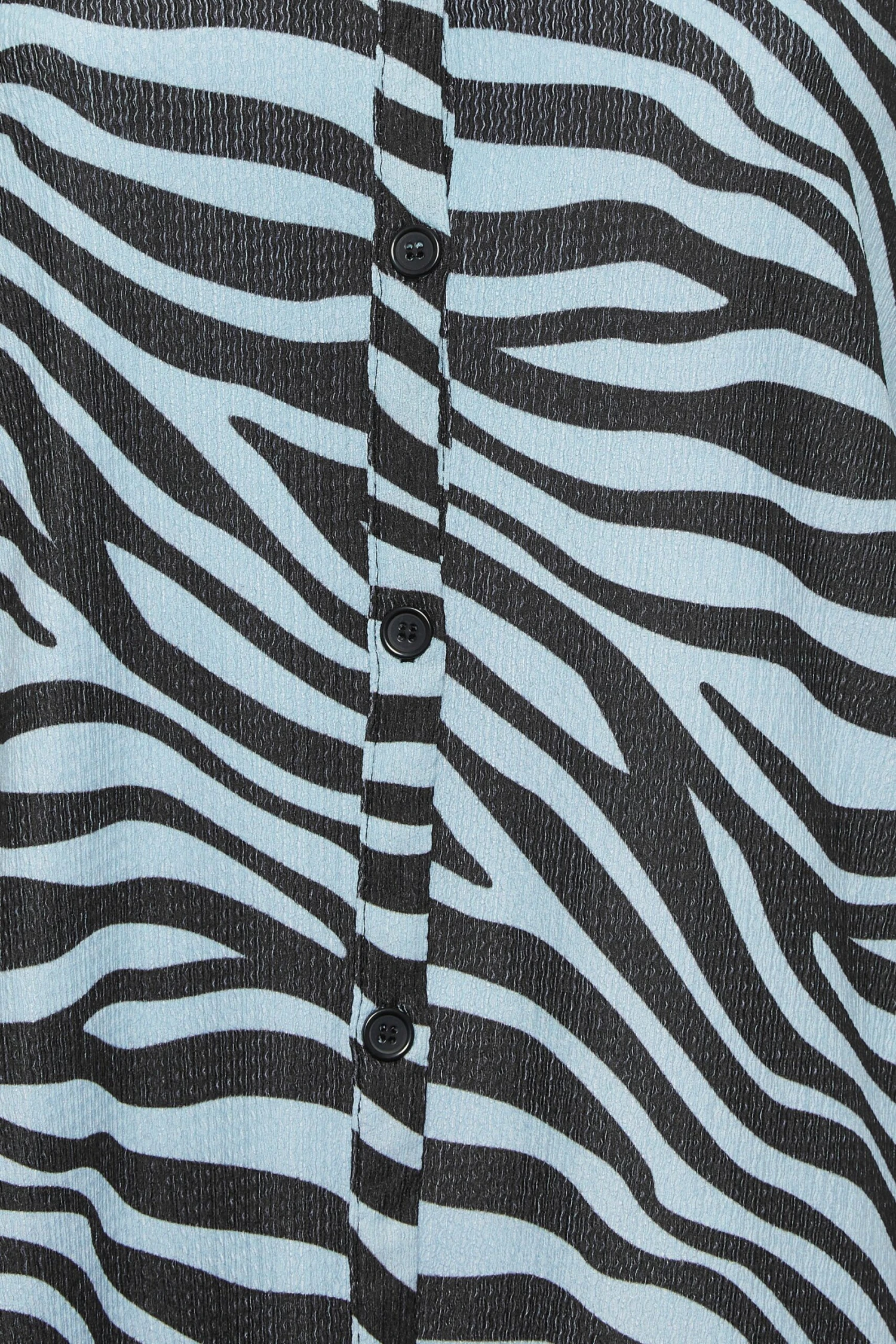 YOURS Curve Blue & Black Zebra Print Shirt 4 YOURS Curve Blue & Black Zebra Print Shirt - Image 4