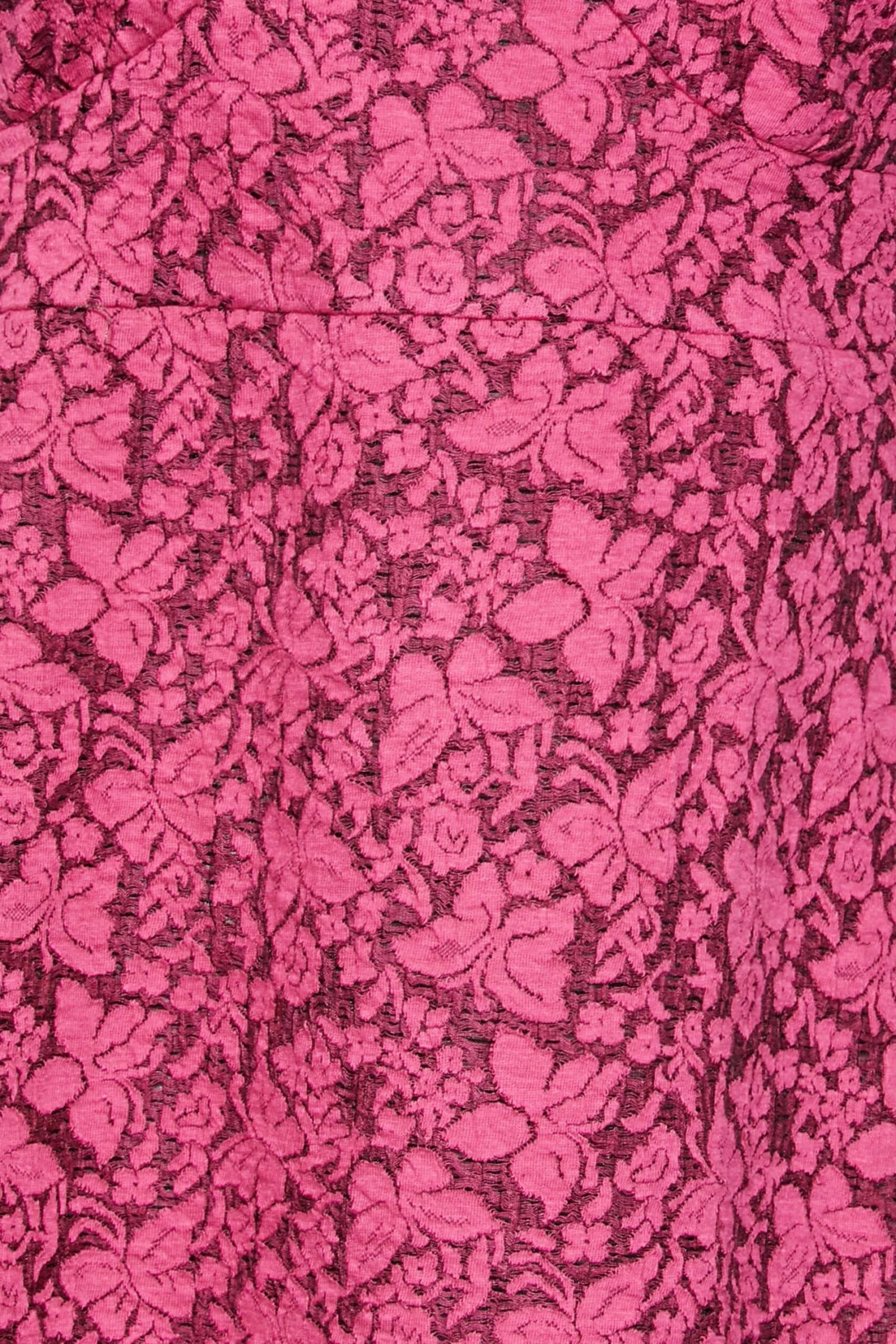 YOURS Curve Dark Pink Floral Midi Dress 4 YOURS Curve Dark Pink Floral Midi Dress - Image 4