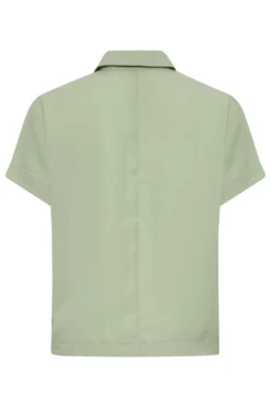 YOURS PETITE Curve Sage Green Utility Pocket Shirt