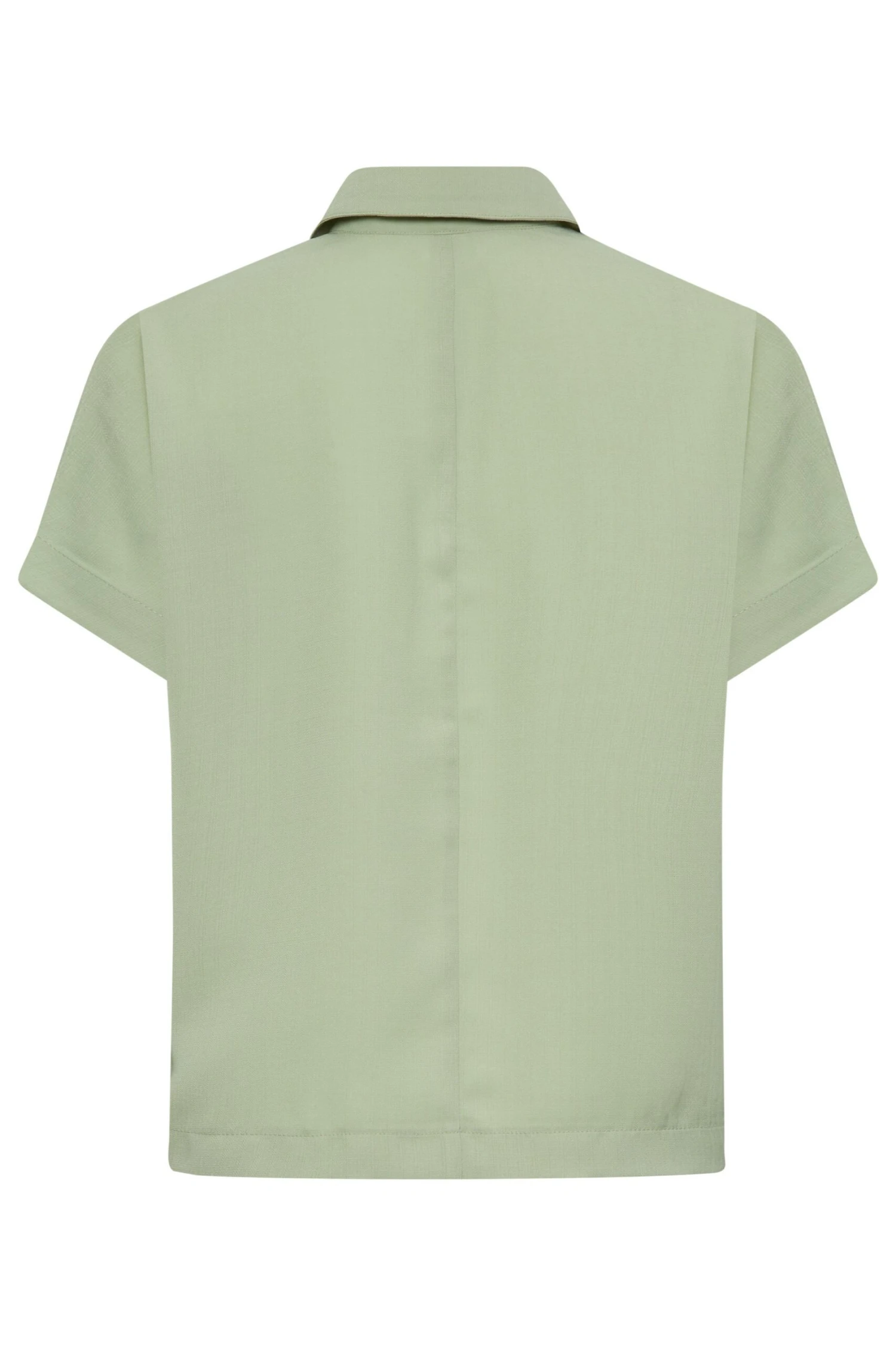 YOURS PETITE Curve Sage Green Utility Pocket Shirt 1 YOURS PETITE Curve Sage Green Utility Pocket Shirt