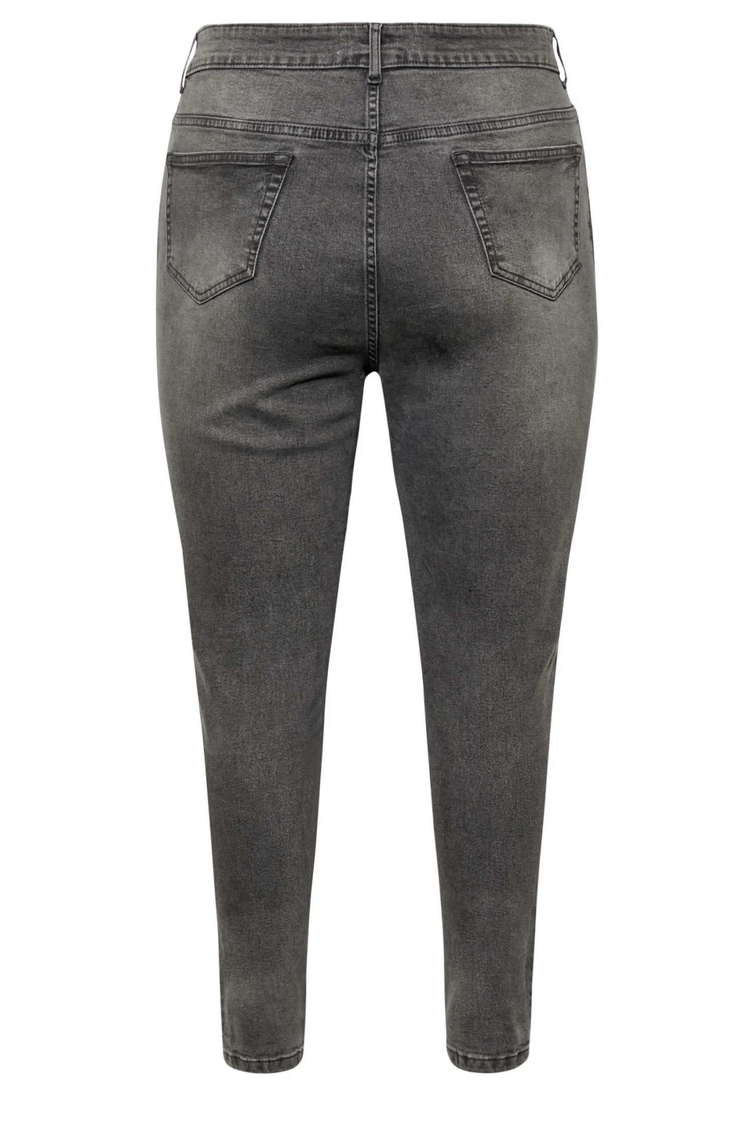 YOURS Curve Black Contrast Side Ripped Stretch Skinny AVA Jeans 6 YOURS Curve Black Contrast Side Ripped Stretch Skinny AVA Jeans - Image 6