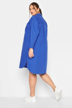 LIMITED COLLECTION Curve Cobalt Blue Midi Shirt Dress 8 LIMITED COLLECTION Curve Cobalt Blue Midi Shirt Dress -Outlet Stylo Wise Store fab05639 def1 4f 214807 D scaled
