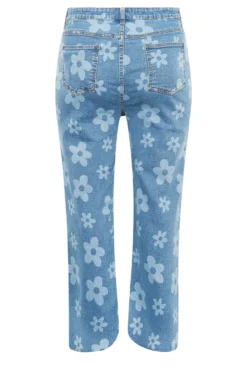 YOURS Curve Blue Floral Stretch Wide Leg Jeans 8 YOURS Curve Blue Floral Stretch Wide Leg Jeans -Outlet Stylo Wise Store fc73210d 7fc8 4c 143247 Y scaled