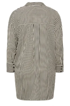 YOURS Curve Black & Cream Stripe Oversized Boyfriend Shirt -Outlet Stylo Wise Store fce363c4 8fe7 45 131704 Y scaled