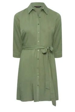 YOURS Curve Khaki Green Tie Waist Tunic Shirt -Outlet Stylo Wise Store fd399b54 a055 49 174289 X scaled