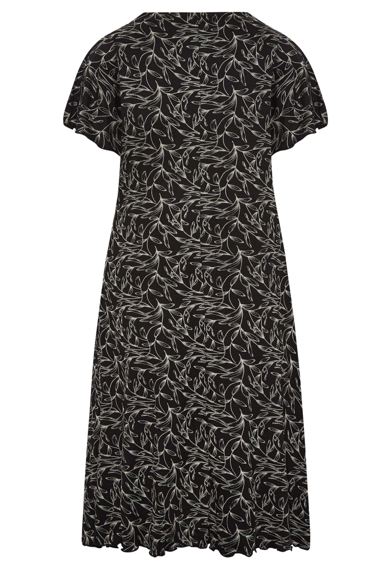 YOURS Curve Black Floral V-Neck Lace Midi Dress 6 YOURS Curve Black Floral V-Neck Lace Midi Dress - Image 6